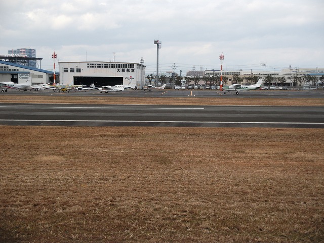 八尾空港　眺望（南側より）