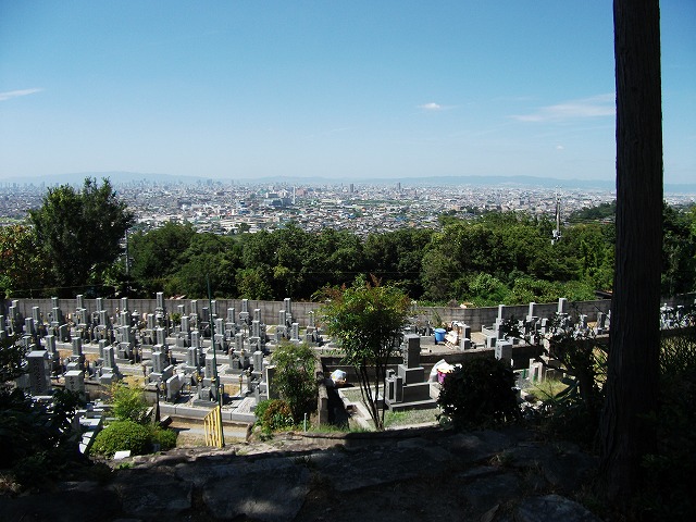 大阪平野眺望（現場来迎寺より）